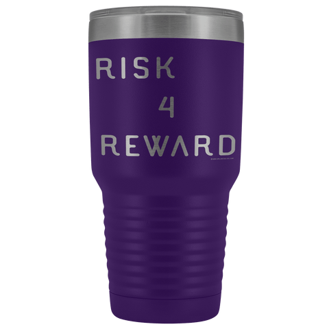 Image of Risk 4 Reward | Try Things and Get Rewards | 30 oz Tumbler Tumblers Purple