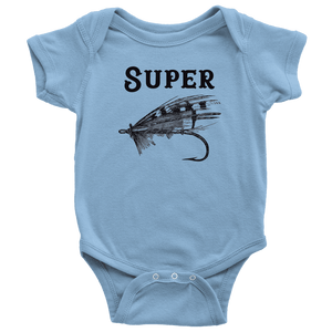Super Fly T-shirt Baby Bodysuit Light Blue NB