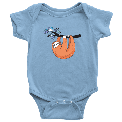 Image of Just Hanging Onsies T-shirt Baby Bodysuit Light Blue NB
