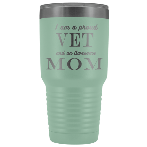 Image of Proud Vet, Awesome Mom Tumblers Teal