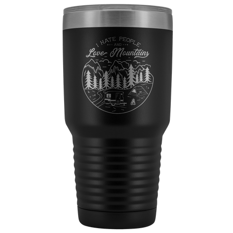 Image of Love the Mountains | 30oz Tumbler Tumblers Black