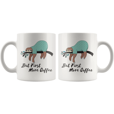 Image of More Coffee Sloth Mug Drinkware
