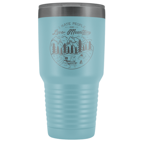 Image of Love the Mountains | 30oz Tumbler Tumblers Light Blue