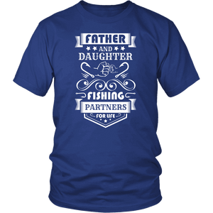 Father and Daughter Fishing Partners T-shirt District Unisex Shirt Royal Blue S