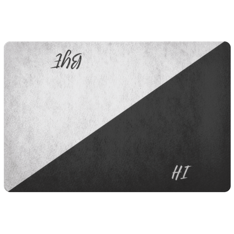 Image of Fun Door Mats Doormat Hi/Bye