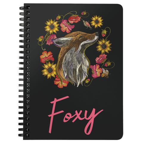 Image of "Foxy" Fox Spiral Notebook Journals Spiral Notebook