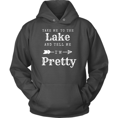 Image of To The Lake T-shirt Unisex Hoodie Charcoal S