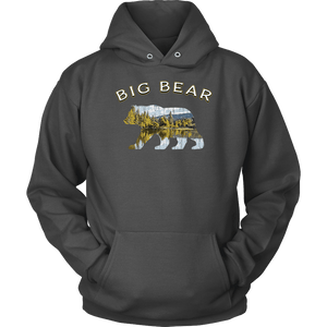 Big Bear v.1, Hoodies T-shirt Unisex Hoodie Charcoal S
