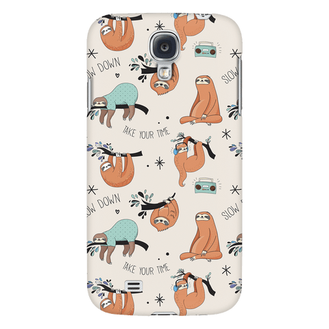 Image of Beige Sloth Collage Phone Case Phone Cases Galaxy S4