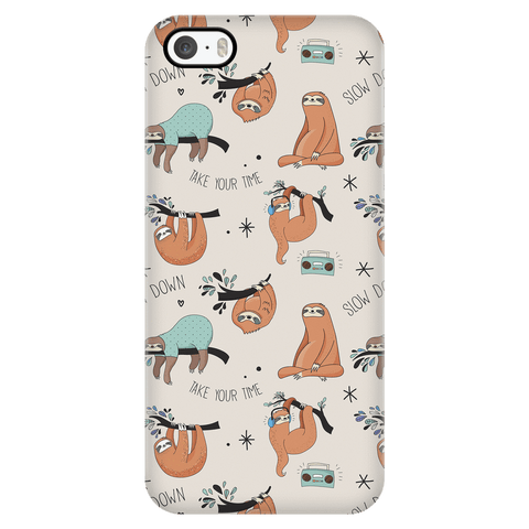 Image of Beige Sloth Collage Phone Case Phone Cases iPhone 5/5s