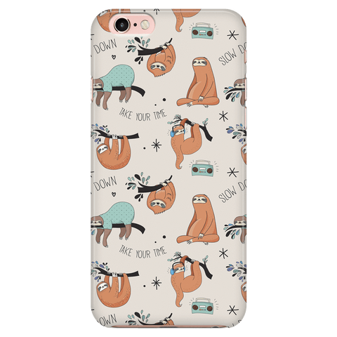 Image of Beige Sloth Collage Phone Case Phone Cases iPhone 6/6s