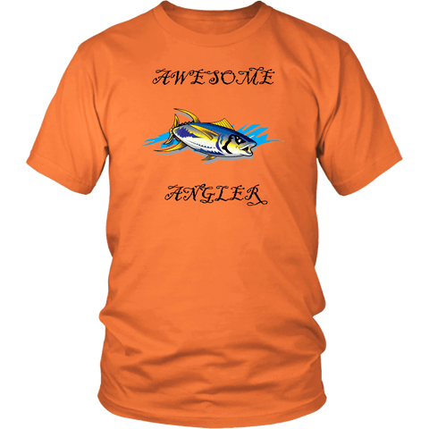 Image of You're An Awesome Angler | V.3 Pirate T-shirt District Unisex Shirt Orange S