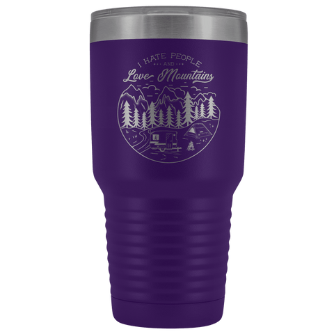 Image of Love the Mountains | 30oz Tumbler Tumblers Purple