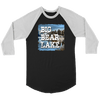 Big Bear Lake V.1 Raglan T-shirt Canvas Unisex 3/4 Raglan Black/White S