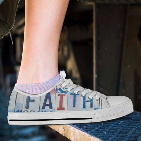 Image of Walk By Faith | Premium Low Top Shoes Shoes 