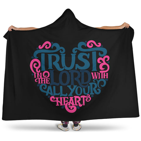 Image of Trust In The Lord Hooded Blanket