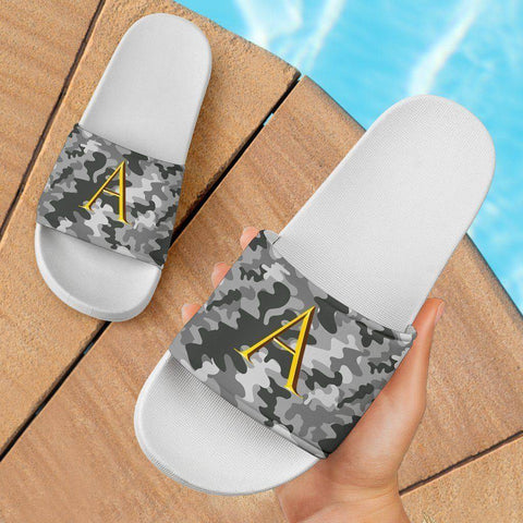 Image of Snow Camo Slide Sandals | Initials AA Slides