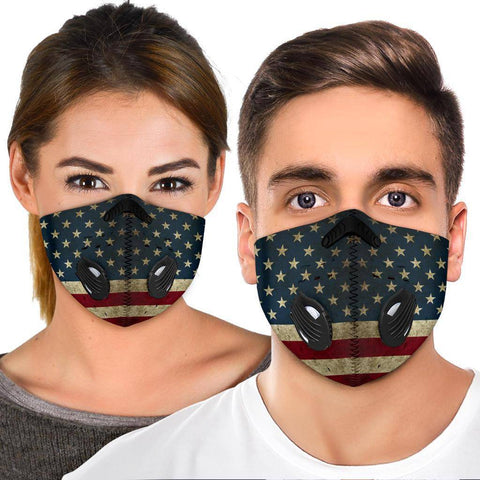 Image of Premium American Flag Face Mask Face Mask 