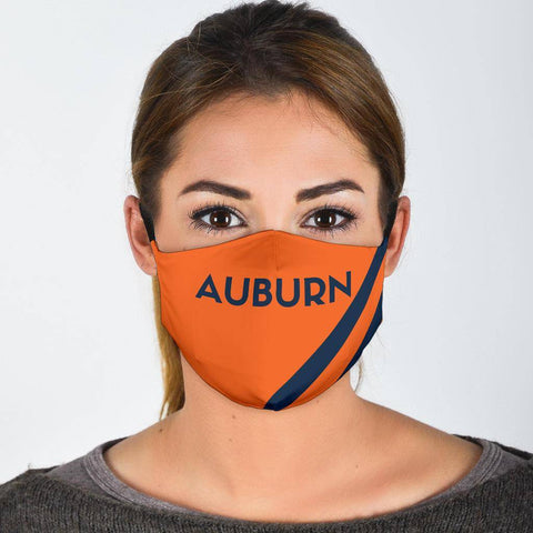 Image of Auburn Face Masks Face Mask Face Mask - Orange Adult Mask + 2 FREE Filters (Age 13+)