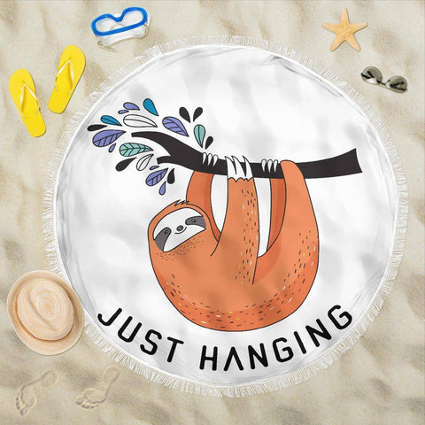 Image of Fun 'Just Hanging' Beach Blanket Beach Blanket