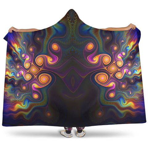 Image of Fractal Hooded Blanket V.4