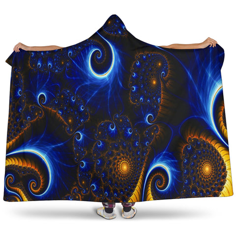 Image of Fractal Hooded Blanket V.2