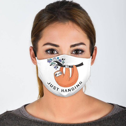 Image of Sloth Just Hanging Facemask Face Mask