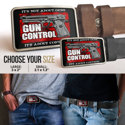 Image of Gun Control Belt Buckle