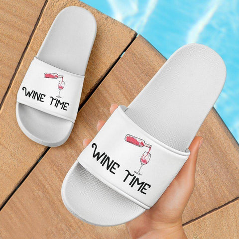 Image of Yeah, These Are My Wine Time Slide Sandals Slides 