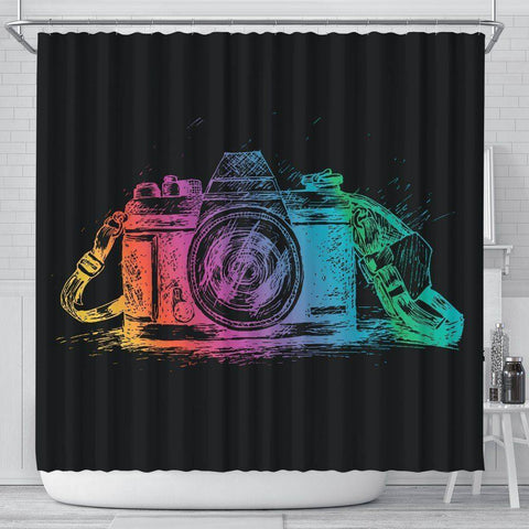 Image of Camera Shower Curtain, V.1 shower curtain
