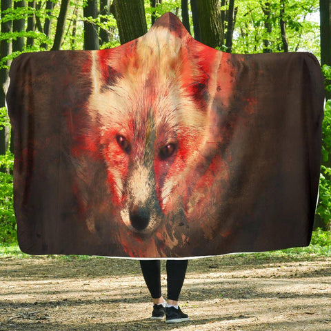 Image of Fox Hooded Blanket V.1 