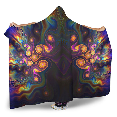 Image of Fractal Hooded Blanket V.4