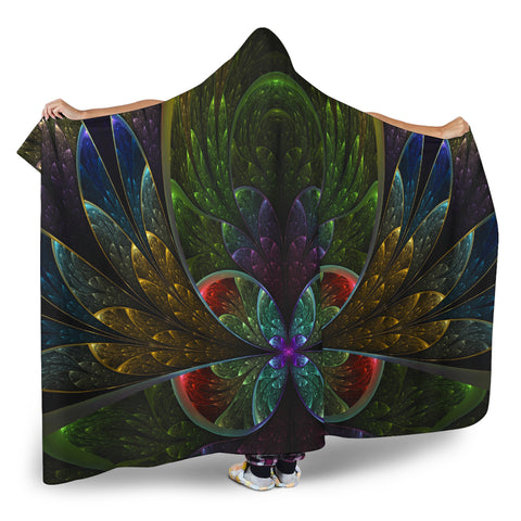 Image of Fractal Hooded Blanket V.3