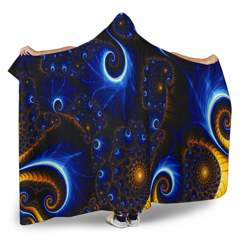 Image of Fractal Hooded Blanket V.2