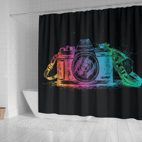 Image of Camera Shower Curtain, V.1 shower curtain