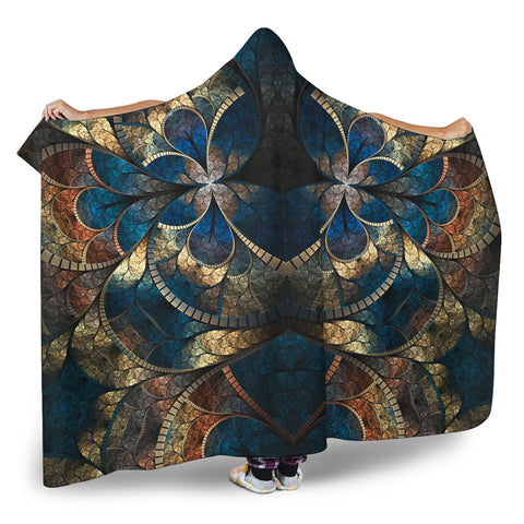 Image of Fractal Hooded Blanket V.1
