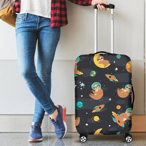 Image of Space Sloth Luggage Cover luggage covers