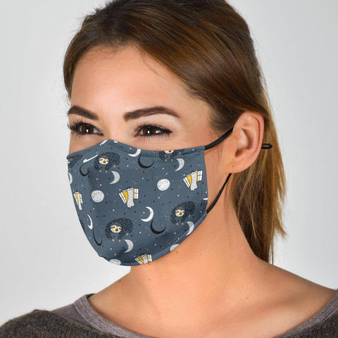 Image of Sleeping Space Sloth Face Mask Face Mask