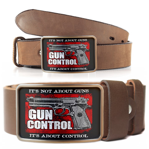 Image of Gun Control Belt Buckle