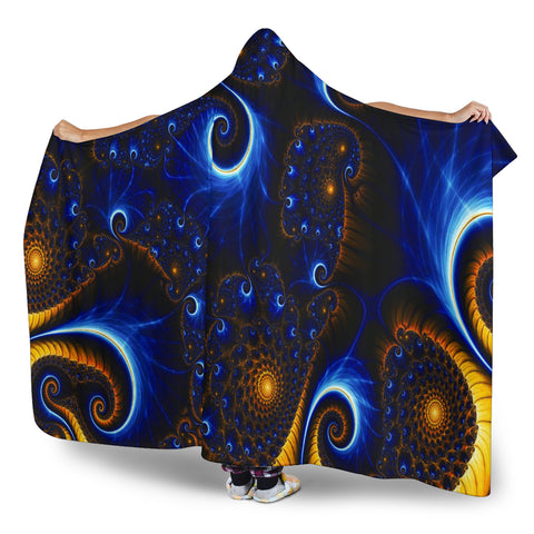 Image of Fractal Hooded Blanket V.2