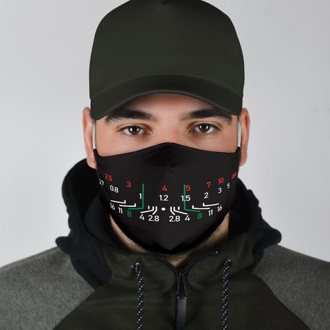 Image of Focal Length Face Mask Black