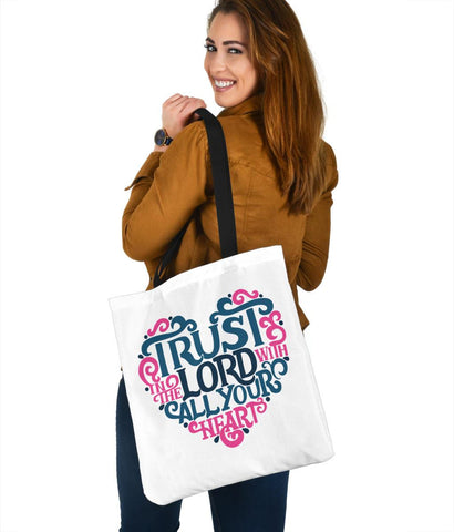 Image of Trust In The Lord, Canvas Tote Bags Tote Bag