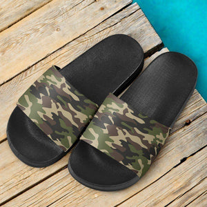 Green Camo Slide Sandals V.1 Slides 
