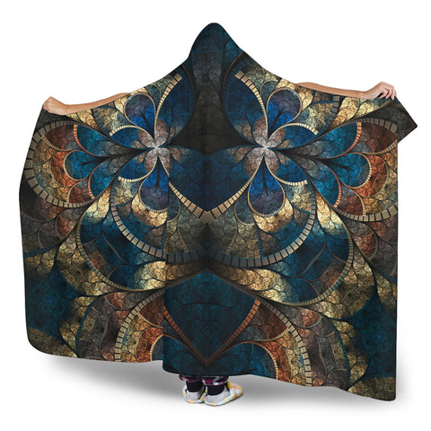 Image of Fractal Hooded Blanket V.1