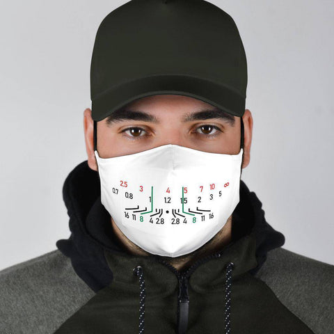 Image of Focal Length Face Mask White Face Mask
