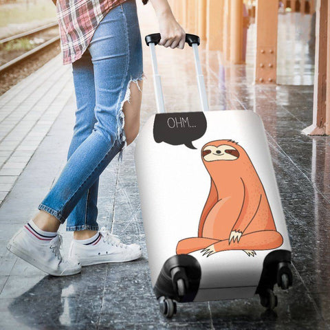 Image of Yoga Sloth Luggage Cover