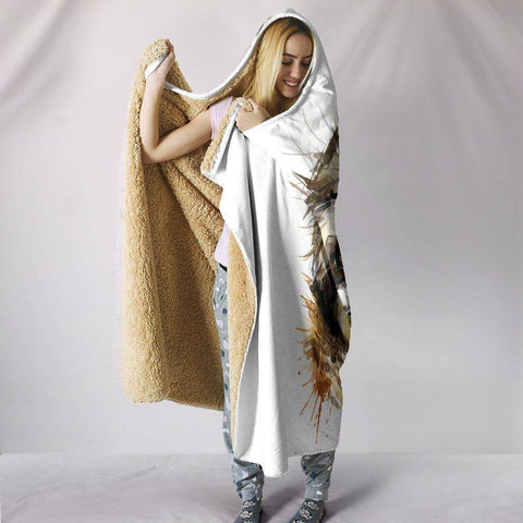 Image of Smiling Sloth Hoodie Blanket