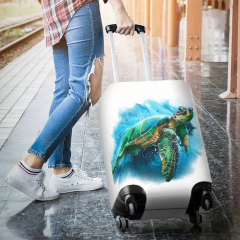 Image of Cool Turtle Luggage Cover V3