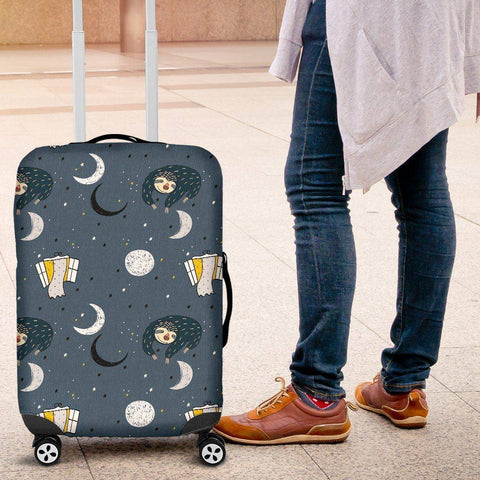Image of Sleeping Space Sloth Luggage Covers luggage covers