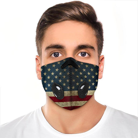 Image of Premium American Flag Face Mask Face Mask 